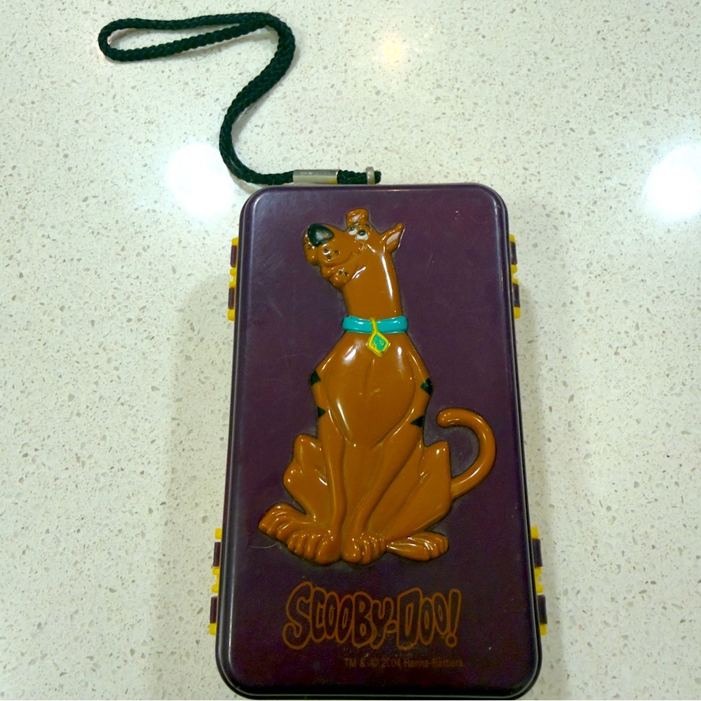 Vintage Scooby Doo Fishing Tackle Box Purple & Yellow